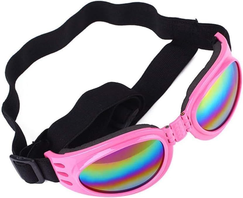 Boston Terrier Dog Sun Glasses Polarized UV Padded Adjustable Pet Sensitive Eye Sun PhotoPhobia Protection Swimming Calming Training Goggles - A-ZAREY
