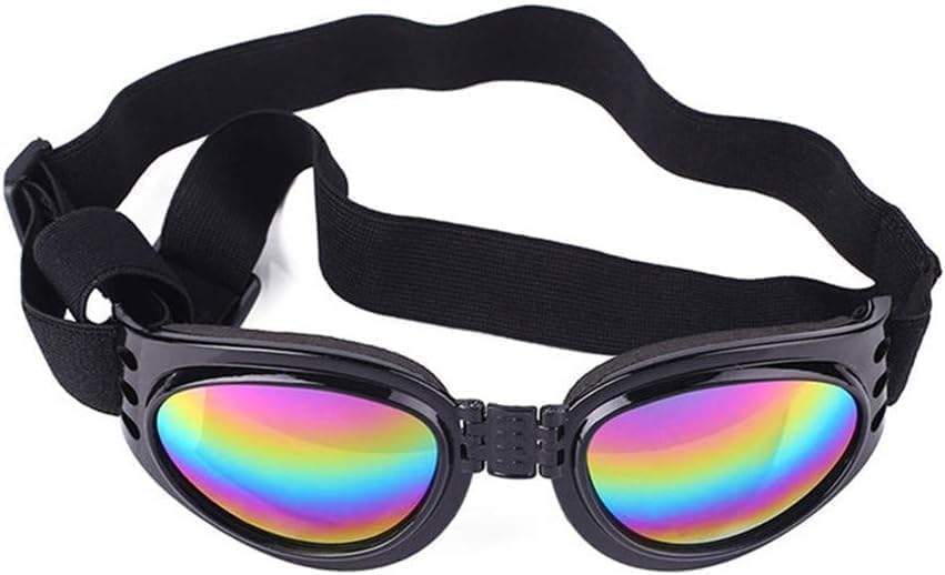 Boston Terrier Dog Sun Glasses Polarized UV Padded Adjustable Pet Sensitive Eye Sun PhotoPhobia Protection Swimming Calming Training Goggles - A-ZAREY