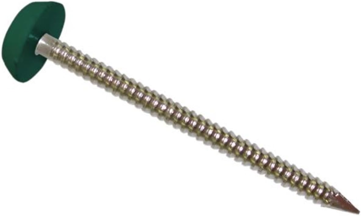 Synthetic Lawn Nails Plastic Headed Green Nails 65mm Studs Staples Turf Nails Pins Securing Fixtures Garden Safety Grass Repair - A-ZAREY