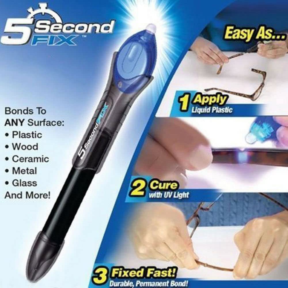 Sunglasses Repair Pen UV Fast Curing Clear Invisible Fluid Fix Bonding Adhesive Glue For Spectacles Glass Eyewear Reading Glasses Glassware - A-ZAREY