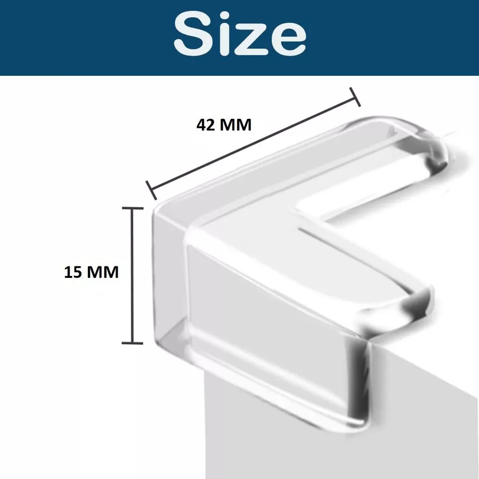 Child And Baby Corner Potectors Silicone Self Adhesive Sharp Edge Clear Furniture Table Soft Child Safe Protection PVC Pads - A-ZAREY