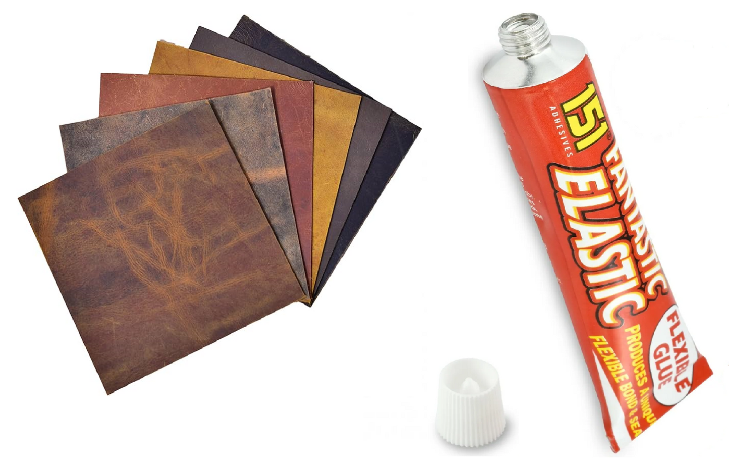 Leather Glue Flexible Adhesive Repair Water Proof Clear Quick Drying Fast Curing Sofa Clothes Car Seats Bonding Agent High Impact Shock Resistant Bond - A-ZAREY
