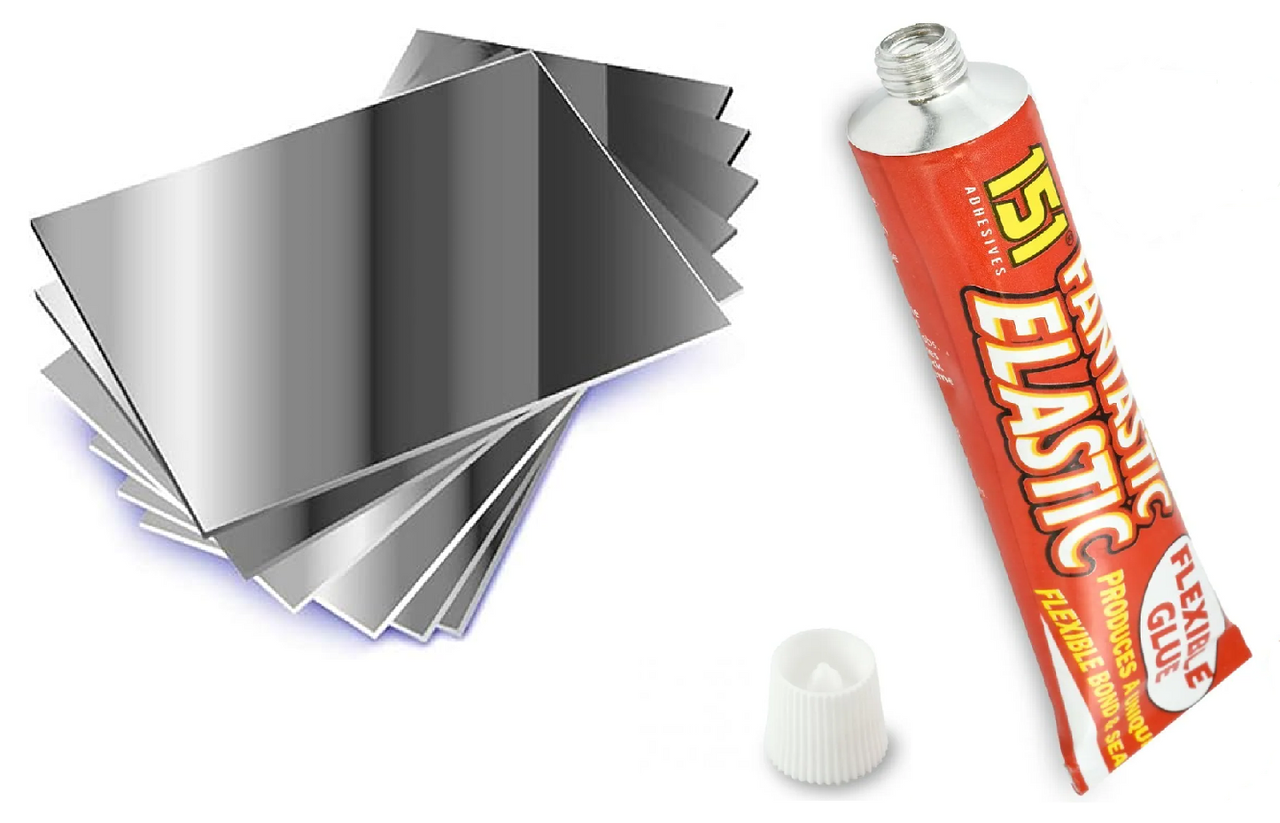 Mirror Glue Flexible Adhesive Repair Water Proof Clear Quick Drying Fast Curing Vinyls Bonding Agent High Impact Shock Resistant Bond - A-ZAREY
