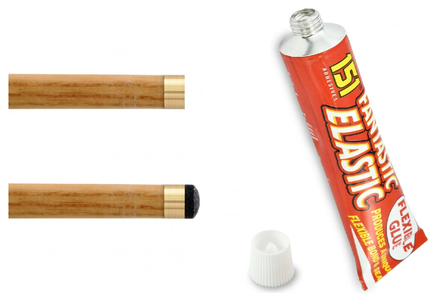 Billiards Cue Tip Glue Repair Water Proof Adhesive Clear Quick Drying Flexible Fast Curing Bonding Agent High Impact Shock Resistant Bond Adhesive - A-ZAREY