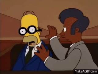 Homer Simpson Glasses Pretend Your Awake Glasses The Simpsons Fancy Dress Costume Homer Prentends Hes Awake On Jury Duty Service - A-ZAREY