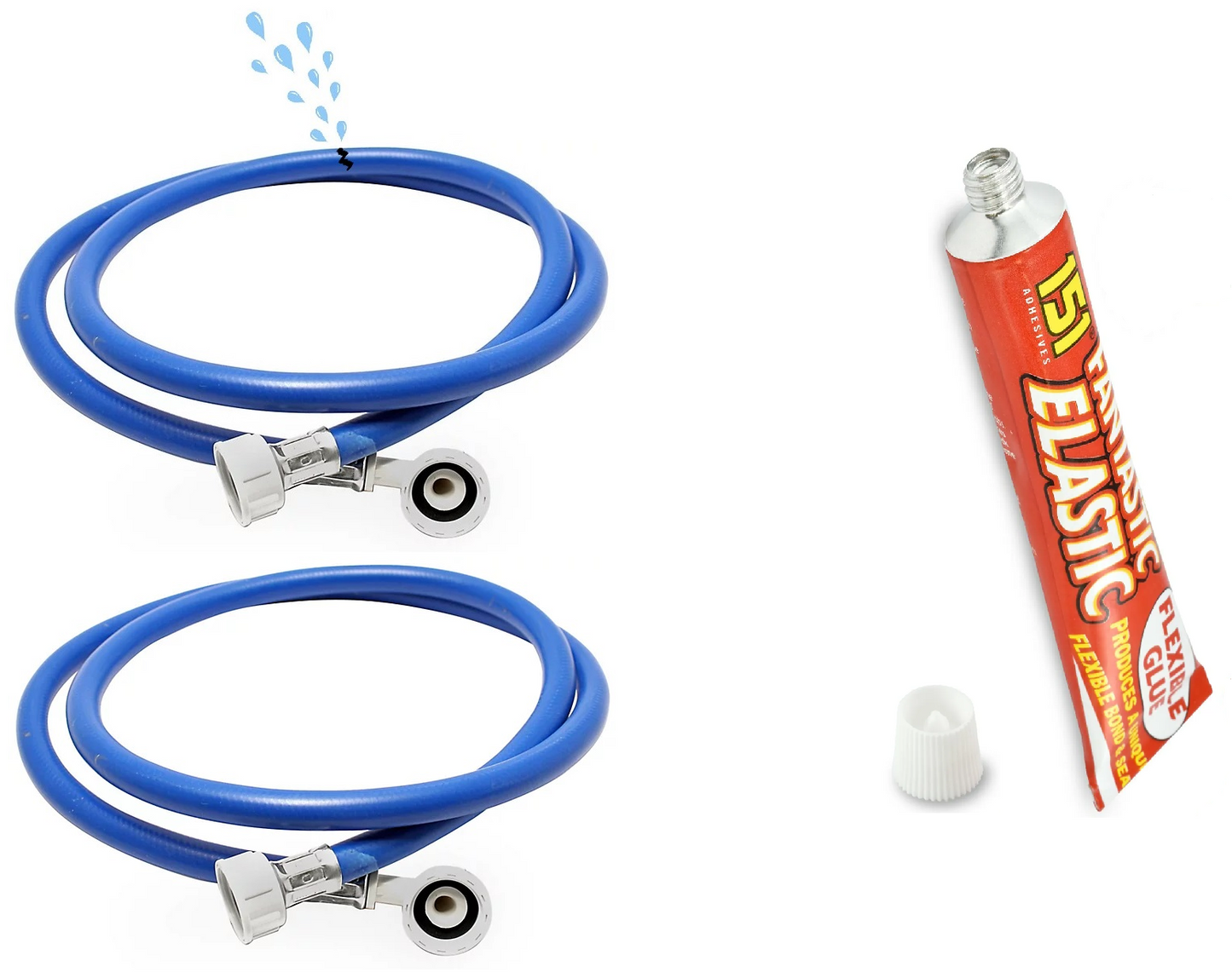 Dish Washer Machine Pipes Glue Flexible Adhesive Repair Water Proof Clear Quick Drying Fast Curing Bonding Agent High Impact Shock Resistant Bond - A-ZAREY