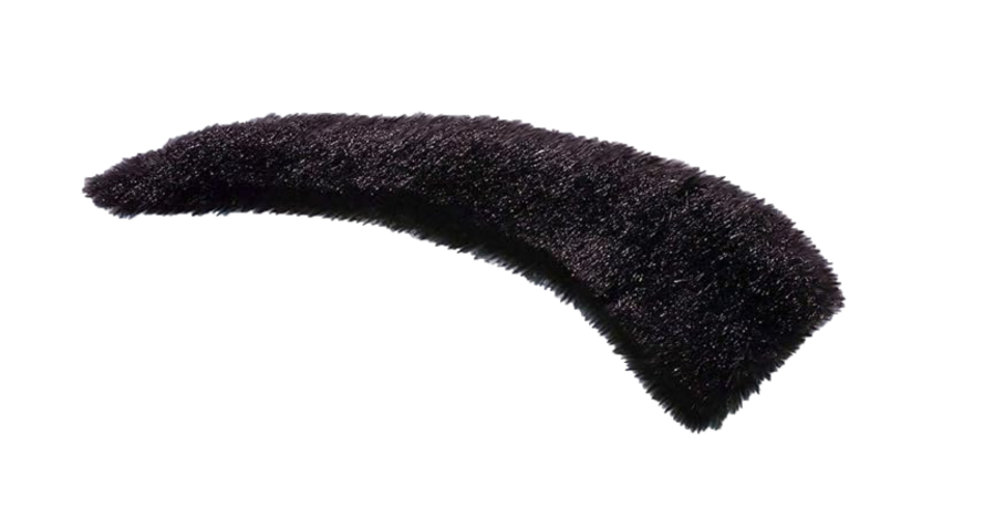 Fake Eye Brows Self Adhesive Black Comedy Stick On Eyebrows Pretend Bushy Plush Brows Fancy Dress Accessory - A-ZAREY