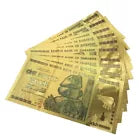 Rare Zimbabwe $100 Trillion Bank Note Currency Gold Rare Money Million Dollars Cash Certificate Frame Framed - A-ZAREY