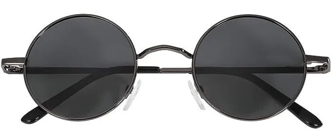 Ozzy Osbourne Wig And Glasses Black Sabbath Fancy Dress Costume Long Real Feel Wig And Round Black UV Glasses - A-ZAREY