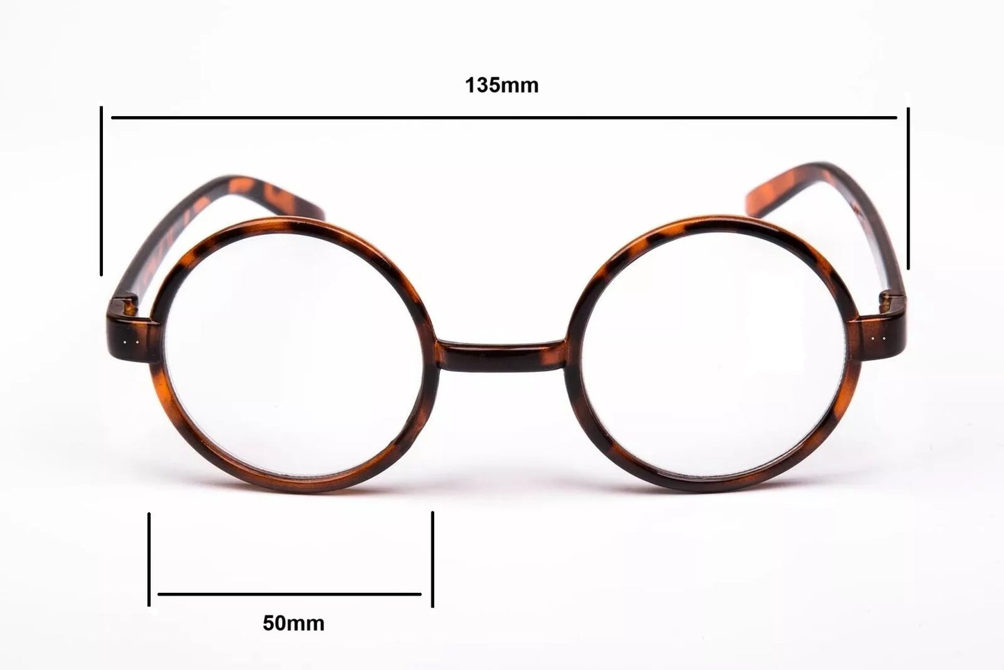 Thomas Shelby Glasses 50mm Lens Clear Neutral Round Series 5 UV Lens Composite Framed Vintage Retro Eye Glasses Spectacles - A-ZAREY