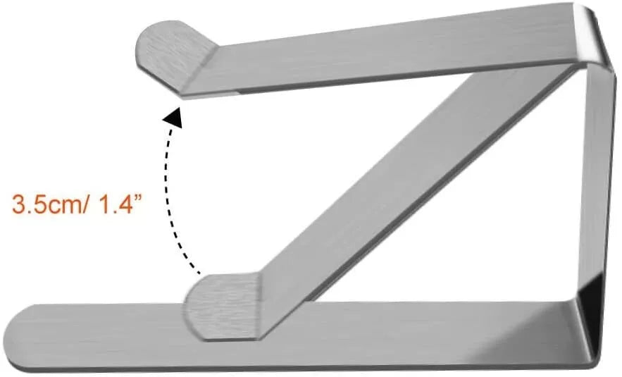 Conservatory Vertical Blinds Clips Window Hanging Blinds Clamps Gathering Retaining Holding Clips Stainless Steel Spring Loaded Brackets - A-ZAREY
