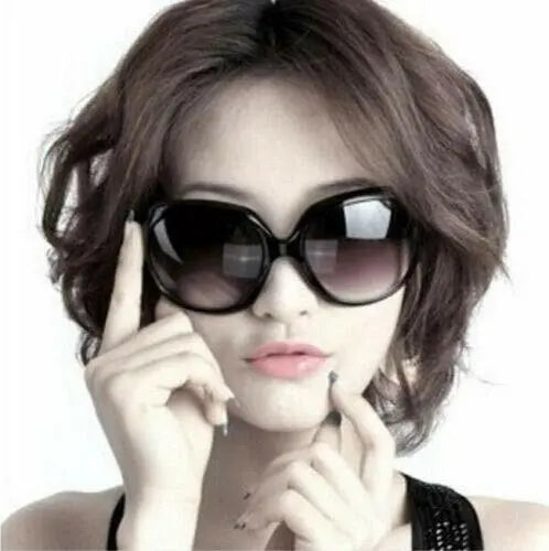 Jackie O Sun Glasses White Oversized Dark Lens UV Sunglasses Jackie Onassis Kennedy Fashion Wear And Case