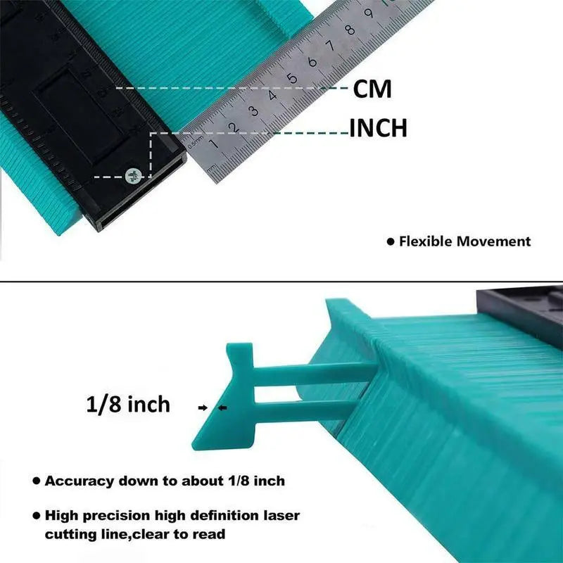 Complex Angle Contour Measuring And Duplicating Gauge Tool Duplicates Angles And Shapes For Precision Copying Of Shapes And Contours
