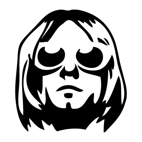 Kurt Cobain Wig And Glasses Nirvana Blonde Hair Piece And White Oval Sunglasses Grunge Fancy Dress Costume - A-ZAREY
