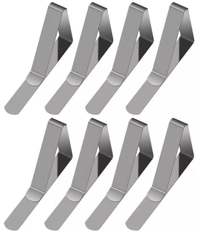 Conservatory Vertical Blinds Clips Window Hanging Blinds Clamps Gathering Retaining Holding Clips Stainless Steel Spring Loaded Brackets - A-ZAREY