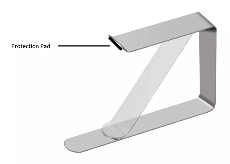 Conservatory Vertical Blinds Clips Window Hanging Blinds Clamps Gathering Retaining Holding Clips Stainless Steel Spring Loaded Brackets - A-ZAREY