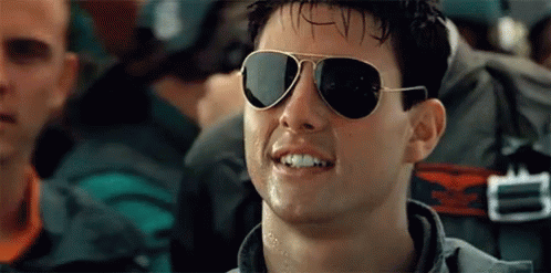 Top Gun Glasses Tom Cruise Pilot Sungasses Fancy Dress Costume Accessory Top Gun Sunglasses Black Lens Silver Frames Eyewear And Case - A-ZAREY
