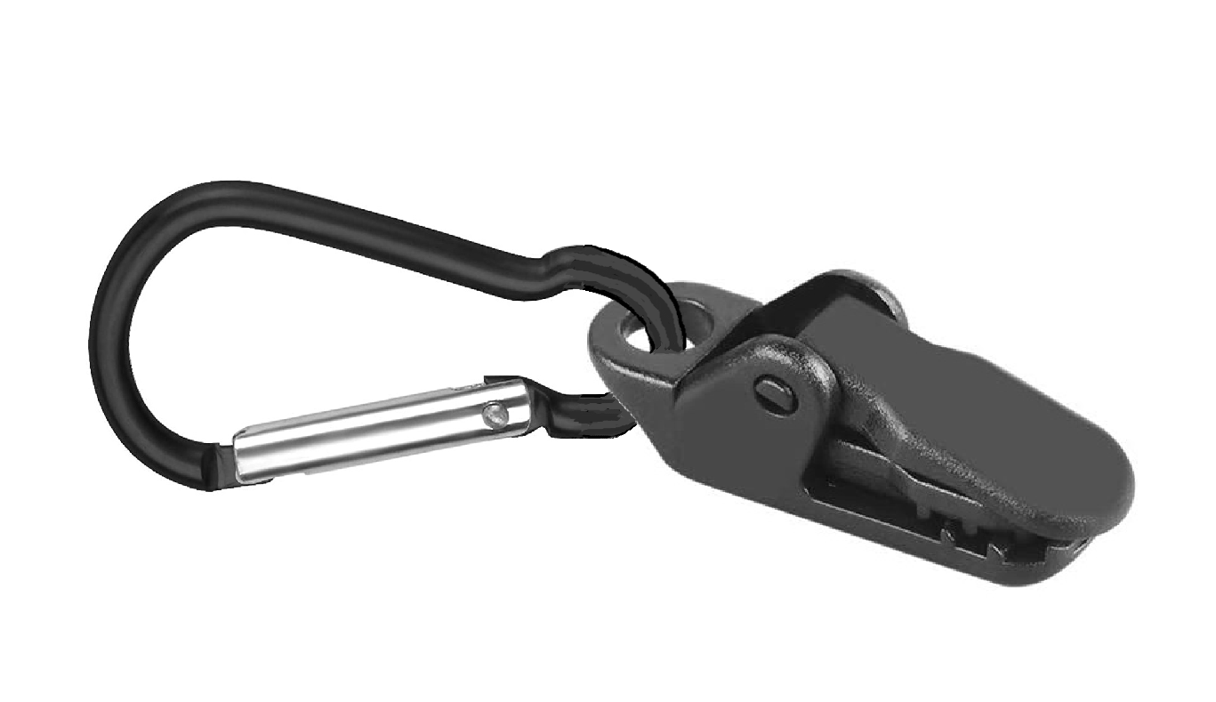 Gazebo Light Clips Hanging Carabina And Crocodile Grip Clips Black Parasol Awning Garden Patio Set Decoration Clamps Fairy String LED Lights With Circlip Hooks - A-ZAREY