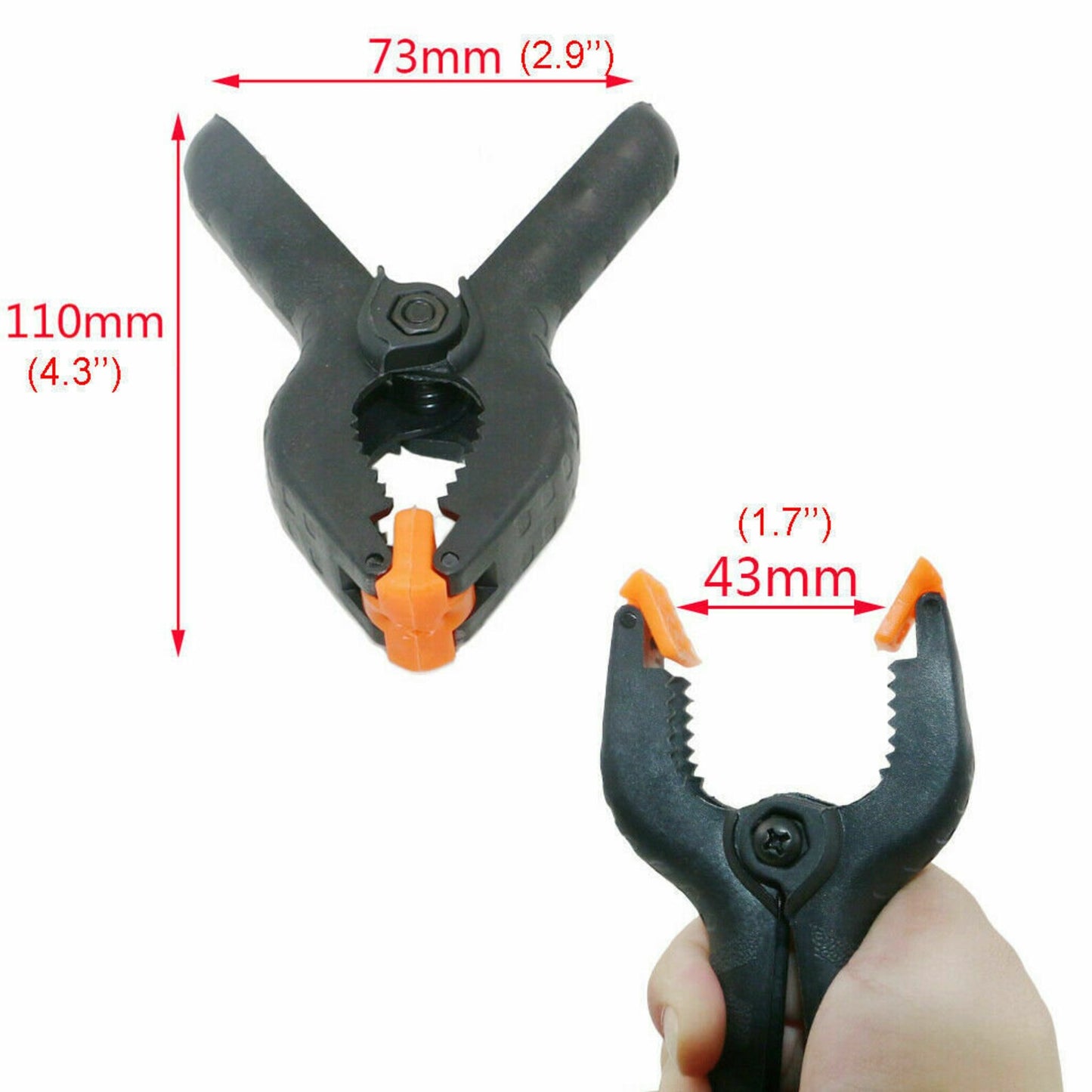 Gazebo Clamps Heavy Duty Curtain Securing Hanging Clips Black Parasol Awning Garden Patio Set Decoration Closure Clamps - A-ZAREY