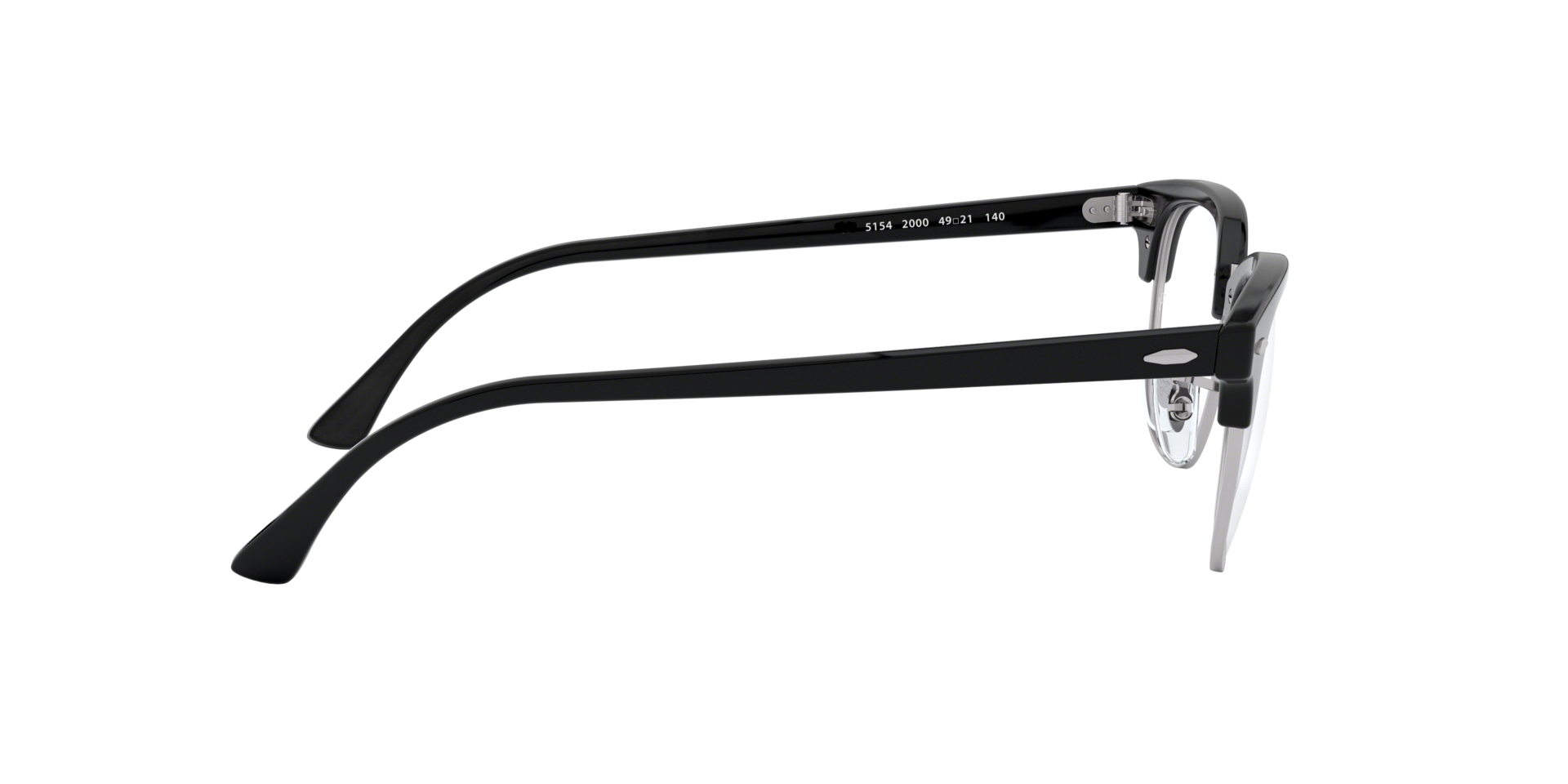 Half Rim Glasses And Case Black Glasses Clear Neutral Lens Fancy Dress Costume Eye Glasses - A-ZAREY