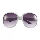 Jackie O Sun Glasses White Oversized Dark Lens UV Sunglasses Jackie Onassis Kennedy Fashion Wear And Case